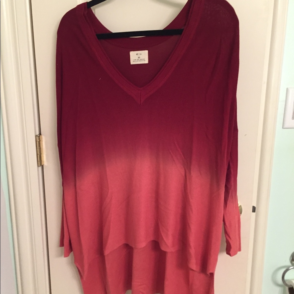 Urban outfitters ombré high low sweater